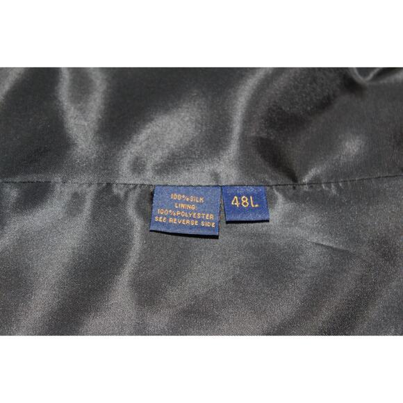 Classic Circle S Dallas Men's Tweed Blazer Silk Lining Gray Wool Blend Size 48L - Picture 6 of 6